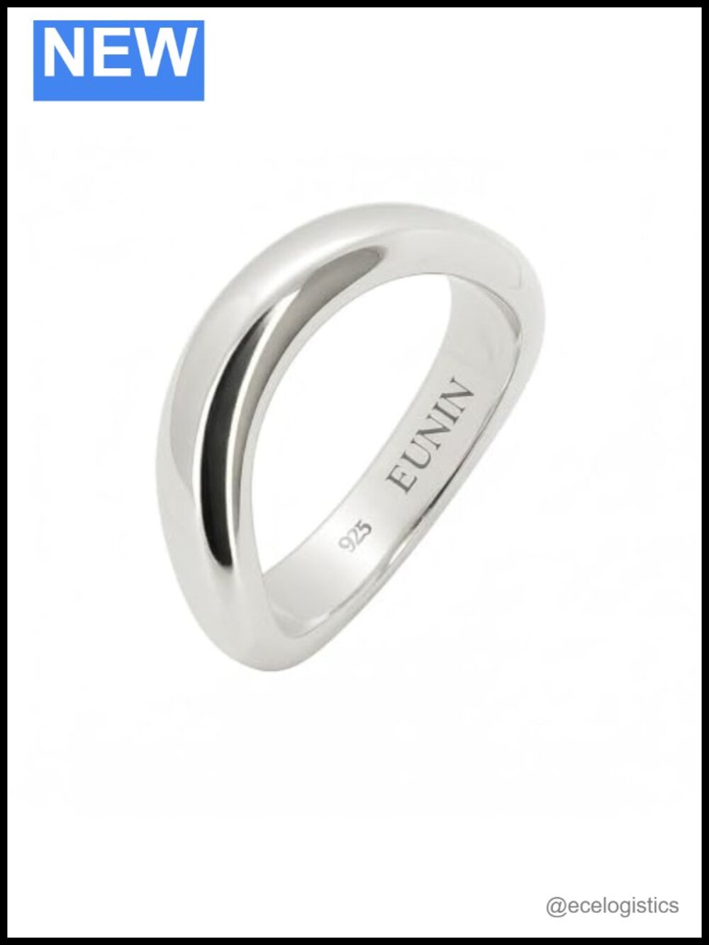 925 Sterling Silver Half-Dome Band Ring Unisex Minimalist